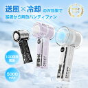 ハンディファン 手持ち扇風機 冷却プレート 5000mAh 大容量 100段階風量 残電表示 ハイテク感 携帯 小型 扇風機 DCモーター USB充電式 Type-C 急速充電 コードレス 2025最新デザイン 軽量 持ち運び便利 涼しい ストラップ付き 髪を巻き込まない【PL保険加入済み製品・安心】