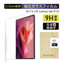 Lenovo Tab P12(ZACH0078JP) 強化ガラスフィルム レノボ タブ ピー12 画面保護強化ガラスシール Lenovo Tab P12(ZAC...