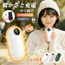 充電式カイロ ハンドウォーマー モバイルバッテリー 6800mAh 大容量 2in1 繰り返し使える あったかグッズ 3段階温度調整 小型 軽量 コンパクト 防寒 USB-A出力 Type-C充電 ケーブル付属 安全設計 地震災害 2025年新モデル クリスマスプレゼント【PL保険加入済み製品・安心】