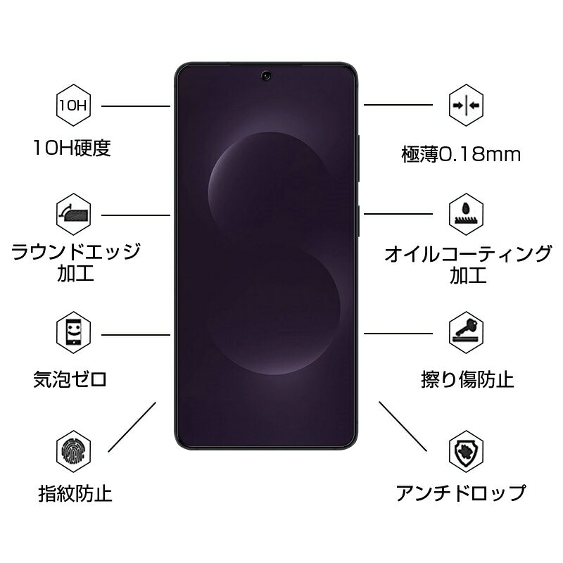 Galaxy S26 Ultra 強化ガラスフィルム ブルーライトカット仕様 スクリーン保護シート 視力保護 3Dフルカバー ギャラクシー エストゥエンティシックス ウルトラ クリア仕様 ラウンドエッジ加工 超薄型 0.18mm 滑らか 表面硬度10H 耐衝撃 割れにくい 疎油 撥水 摩擦防止