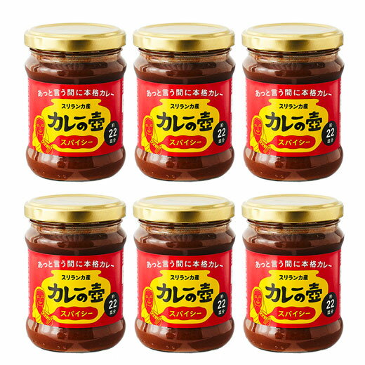 カレーの壷：スパイシー6セット。ローストスパイスの香ばしい風味とパンチの効いた辛味が鶏肉と相性抜群。