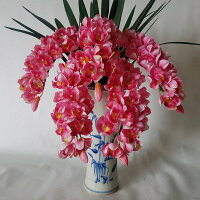 造花アーティフィシャルシンビジュームS-ピンク高さ75cm×巾50cm造花・光触媒