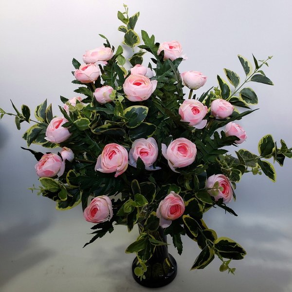 ラナンキュラスアレンジAR172　　　　　　　　(造花・高70×幅50）『光触媒』