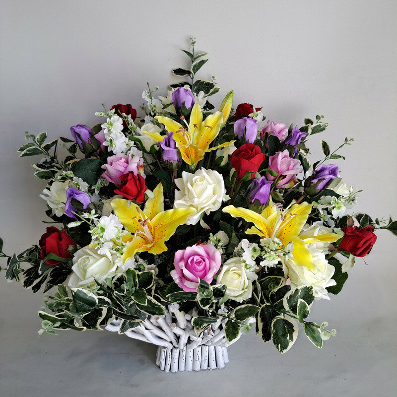 ユリ＆バラ3色MIXアレンジ