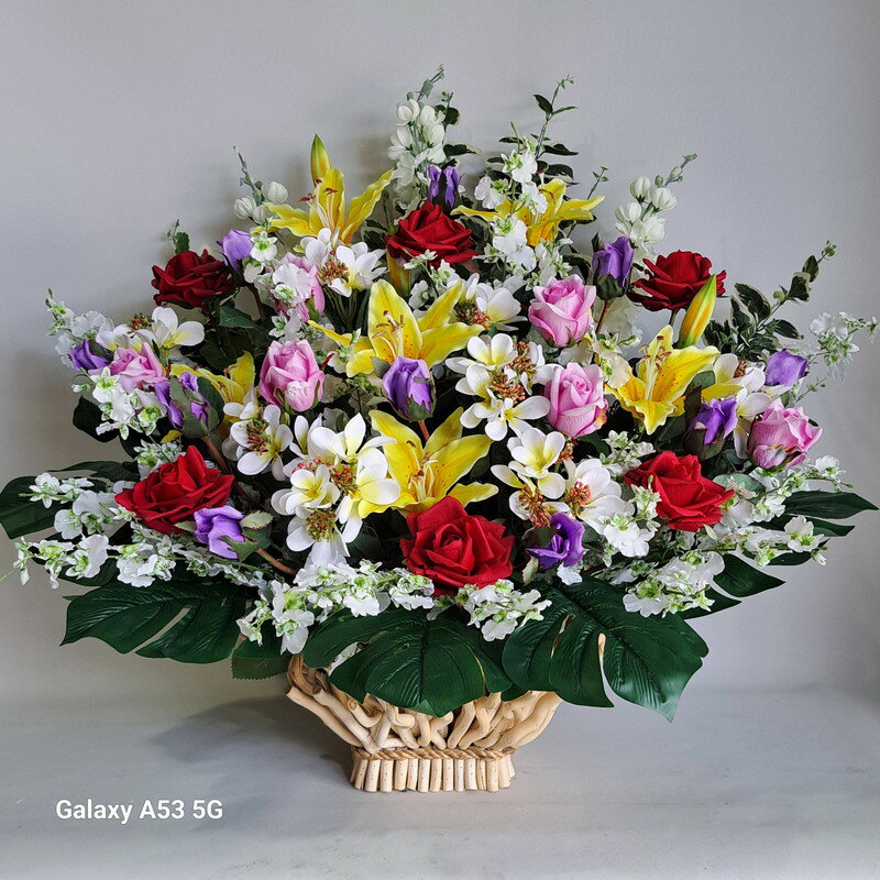 バラ＆プルメリアMIXアレンジ