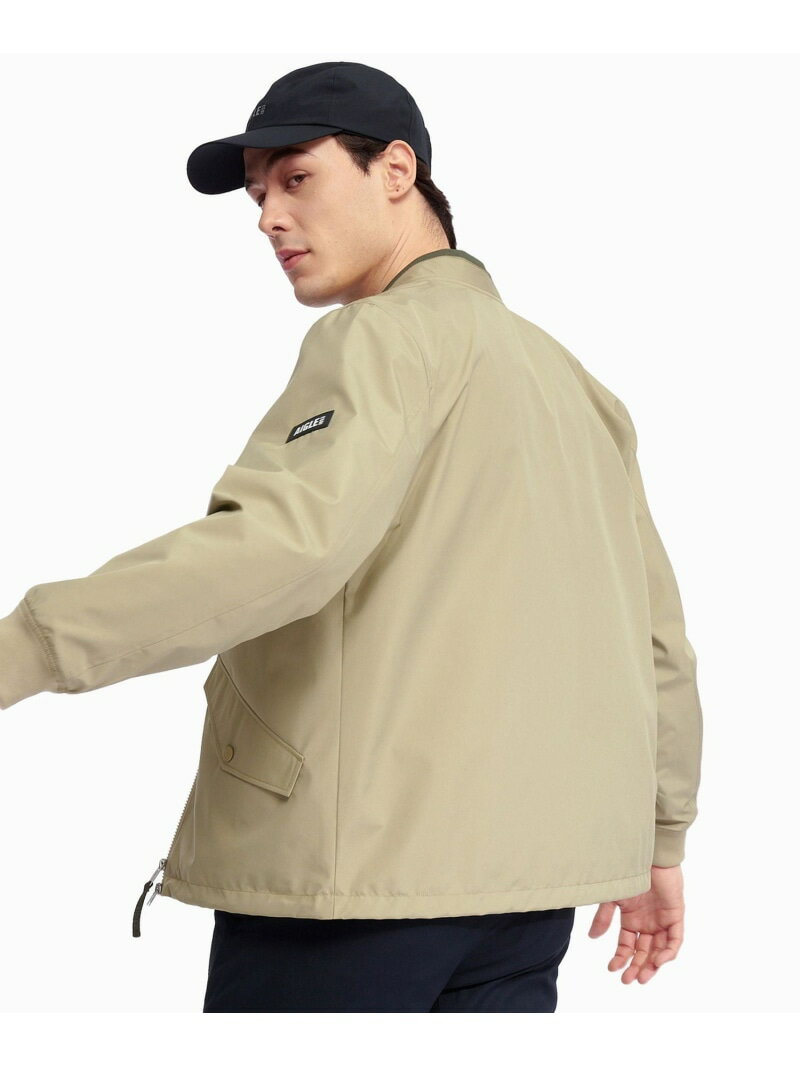 【SALE／30%OFF】GORE-TEX WINDSTOPPER ゴアテックス ウインドストッパー(R) 防風 撥水 透湿 MA-1 ブルゾン AIGLE エーグル ジャケット・アウター ブルゾン・ジャンパー ネイビー ベージュ【RBA_E】【送料無料】[Rakuten Fashion]