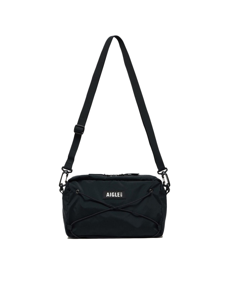 撥水 パッカブル2wayショルダーバッグ 3L AIGLE エーグル バッグ ショルダーバッグ ブラック ホワイト【送料無料】[Rakuten Fashion]