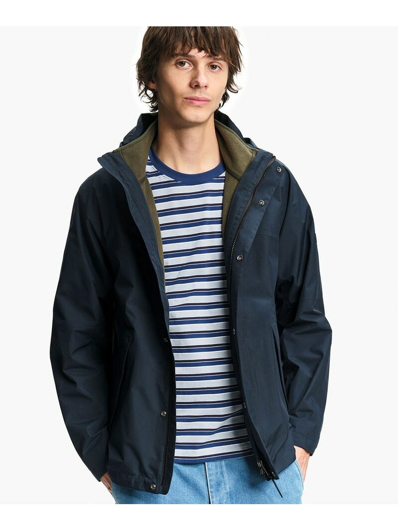 Rakuten - GORE-TEX ゴアテックス 防風 防水 透湿 2レイヤー ジャケット T-KIT AIGLE エーグル ジャケット・アウター マウンテンパーカー ブルー ネイビー【送料無料】[Rakuten Fashion]