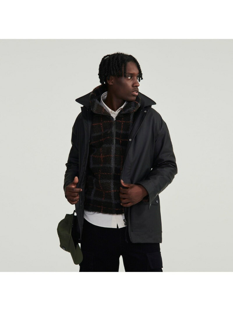 Rakuten - 【SALE／30%OFF】ラバータッチフーデッドジャケット AIGLE エーグル ジャケット・アウター マウンテンパーカー ブラック【RBA_E】【送料無料】[Rakuten Fashion]