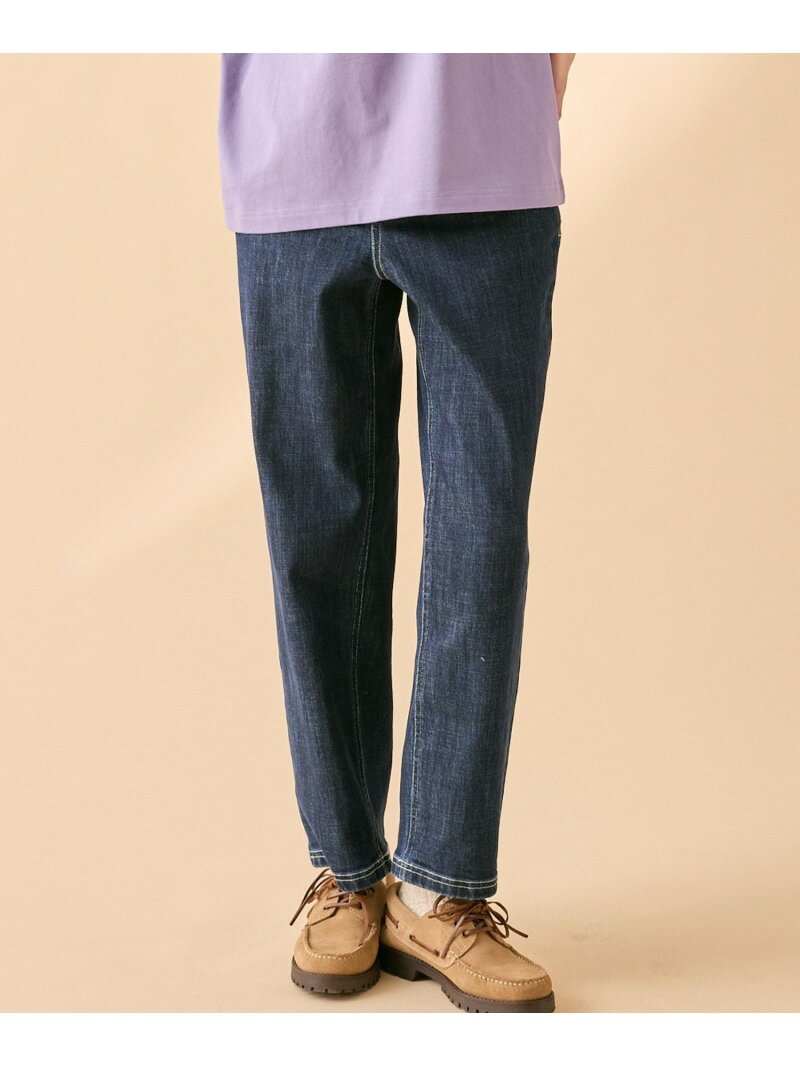 Rakuten - 吸水速乾 クールマックス テーパードデニムパンツ AIGLE エーグル パンツ ジーンズ・デニムパンツ ネイビー【送料無料】[Rakuten Fashion]