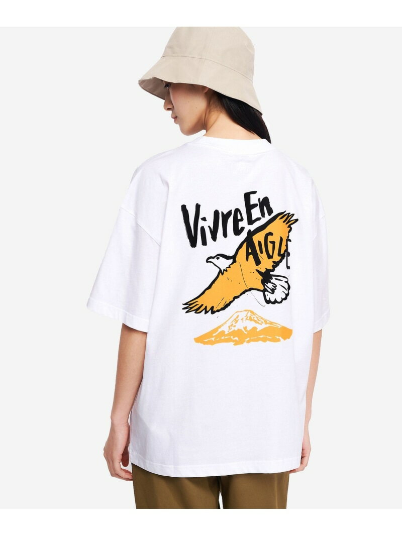 Rakuten - イーグル イン シティ Tシャツ AIGLE エーグル トップス カットソー・Tシャツ ブラック ホワイト【送料無料】[Rakuten Fashion]