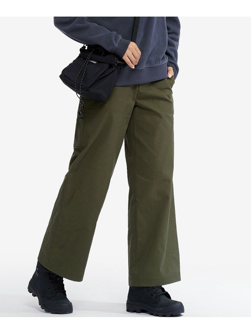 Rakuten - 【SALE／50%OFF】撥水 ハイウエスト ペインターワイドパンツ / ペインターパンツ AIGLE エーグル パンツ その他のパンツ グリーン【RBA_E】【送料無料】[Rakuten Fashion]