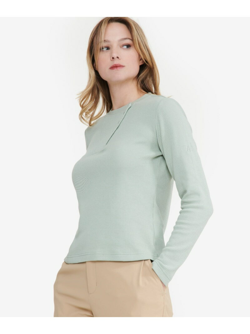 Rakuten - 【SALE／30%OFF】UVC ワッフルロングスリーブTシャツ AIGLE エーグル トップス カットソー・Tシャツ グリーン ホワイト【RBA_E】【送料無料】[Rakuten Fashion]