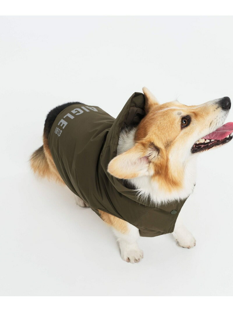 Rakuten - 撥水 レインパックウォーム フォー ドッグ AIGLE エーグル ペット用品 その他のペット用品 ブラック【送料無料】[Rakuten Fashion]
