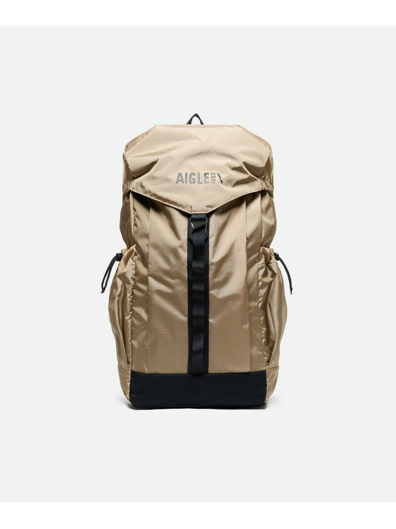 Rakuten - 撥水 アーバン リサイクルナイロンバックパック 26L AIGLE エーグル バッグ リュック・バックパック ベージュ ブラック【送料無料】[Rakuten Fashion]