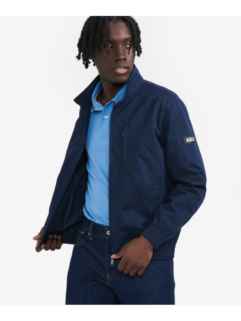 Rakuten - 【SALE／50%OFF】撥水 スタンドカラー ショート丈ブルゾン AIGLE エーグル ジャケット・アウター マウンテンパーカー ベージュ ネイビー【RBA_E】【送料無料】[Rakuten Fashion]