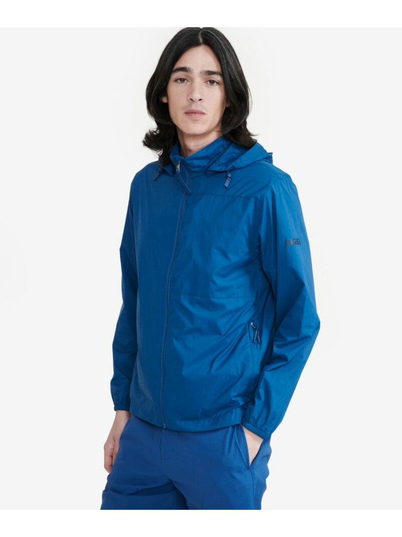 Rakuten - 【SALE／50%OFF】撥水 軽量フーデッドジャケット AIGLE エーグル ジャケット・アウター マウンテンパーカー ブルー ホワイト【RBA_E】【送料無料】[Rakuten Fashion]
