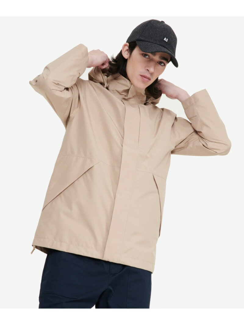 Rakuten - 【SALE／30%OFF】GORE-TEX ゴアテックス 防水 透湿 防風 2レイヤーフーデッドジャケット AIGLE エーグル ジャケット・アウター マウンテンパーカー ベージュ ネイビー【RBA_E】【送料無料】[Rakuten Fashion]