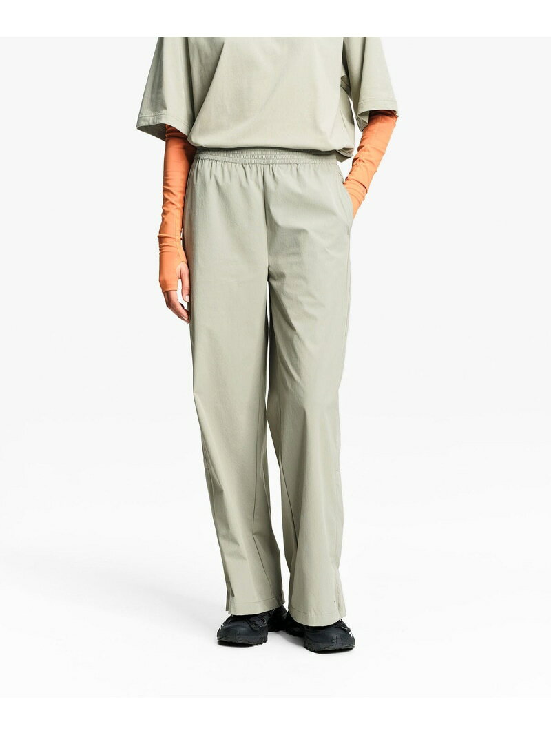 Rakuten - 【UPF50+ SolarPack】 UVカット 吸水速乾 接触冷感 サイドジップ ナイロンワイドパンツ AIGLE エーグル パンツ その他のパンツ グリーン パープル【送料無料】[Rakuten Fashion]