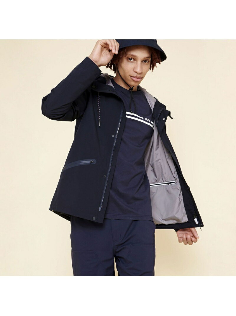 【SALE／40%OFF】ゴアテックス メルトッド ジャケット AIGLE エーグル コート/ジャケット マウンテンパーカー ホワイト グリーン【RBA_E】【送料無料】[Rakuten Fashion]