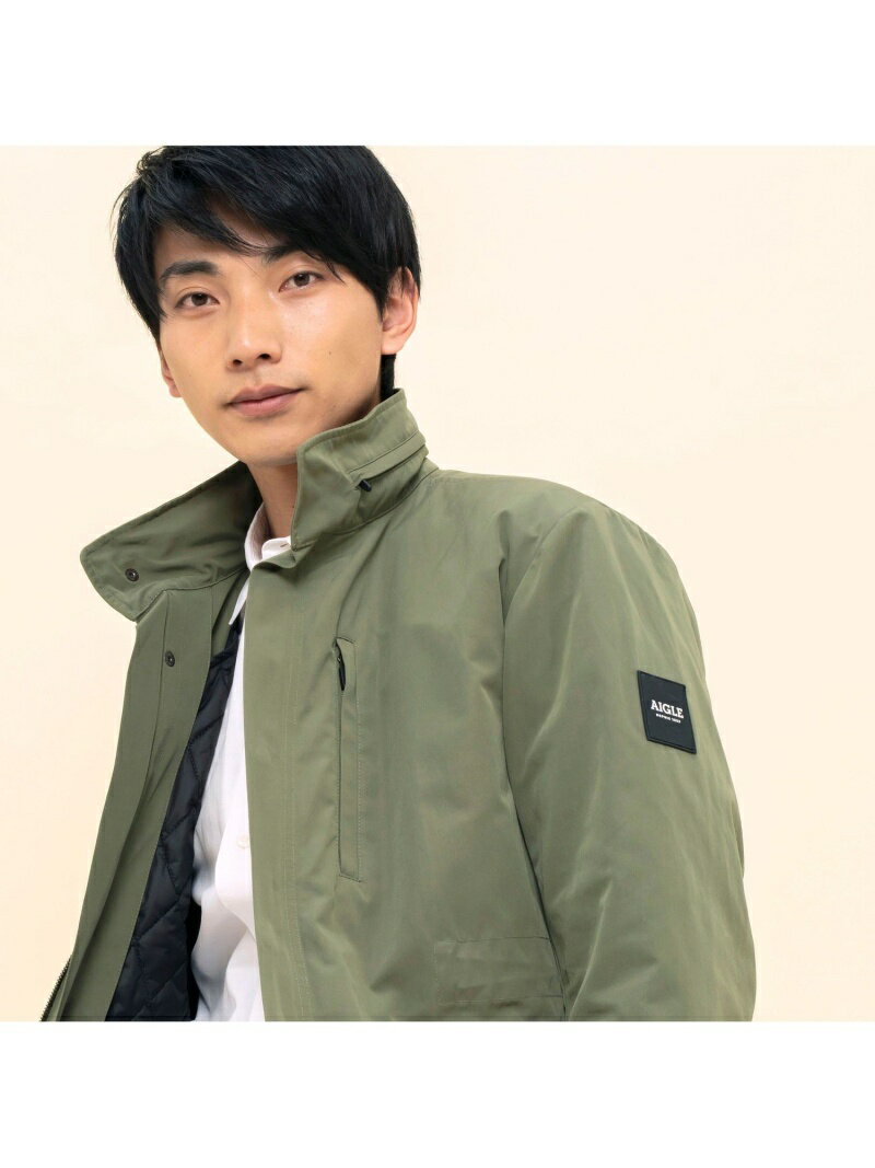 【SALE／40%OFF】ガルガ 3IN1 ジャケット AIGLE エーグル コート/ジャケット ダウンジャケット グリーン ネイビー【RBA_E】【送料無料】[Rakuten Fashion]