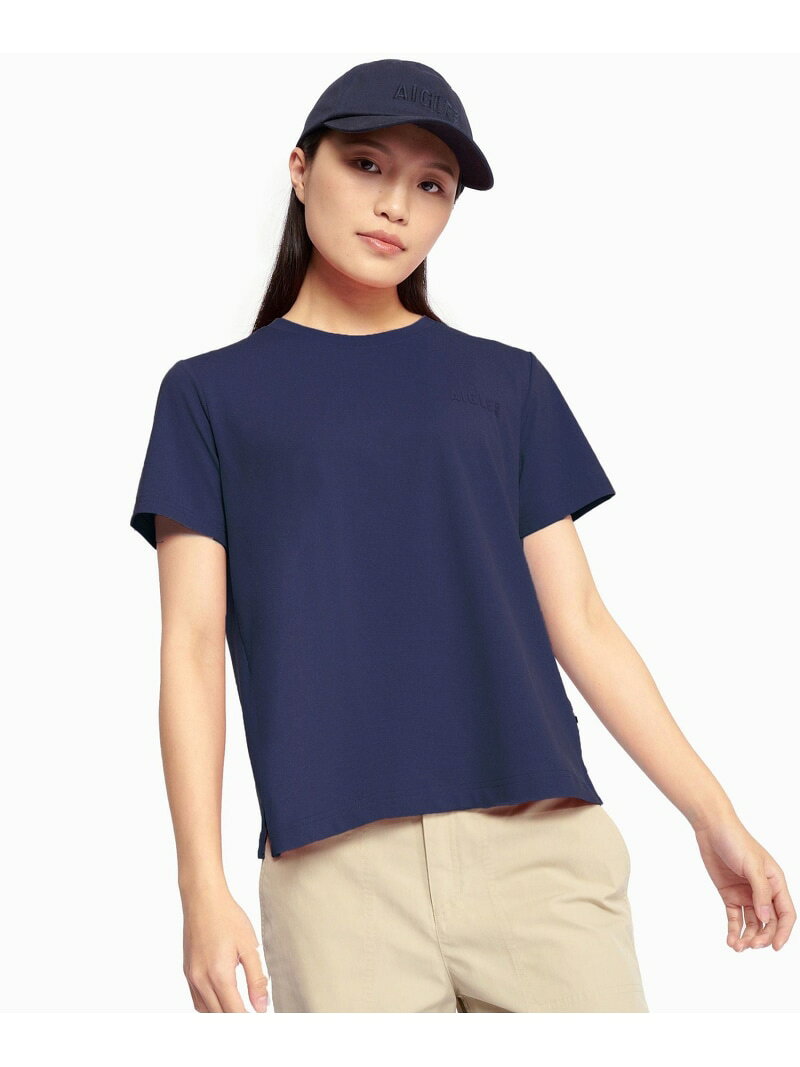 【SALE／60%OFF】UVカット 吸水速乾 プライムフレックス ワンポイントロゴ 半袖Tシャツ RP AIGLE エーグル トップス カットソー・Tシャツ イエロー ネイビー ホワイト【RBA_E】【送料無料】[Rakuten Fashion] aigle-10002917 AIGLE サンプル画像3