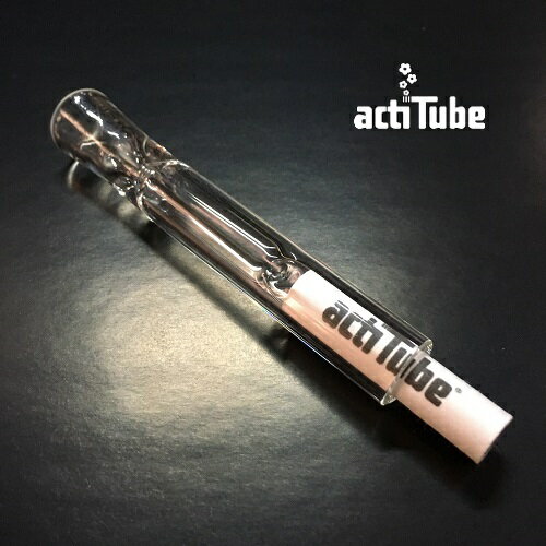 ガラスワンヒッター - Clear Glass Pipe One Hitter (約90mm) 