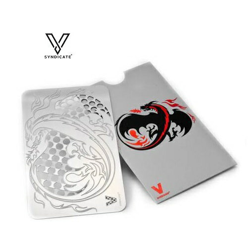 V SYNDICATE Credit Card Grinder （Dragon) - カード型グラインダー ドラゴン/ハーブミキサー/クラッシャー/ハーブグラインダー