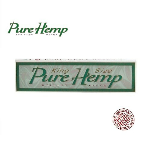 PURE HEMP KING SIZE - ピュアヘンプ キングサイズ / [手巻きタバコ用 ローリングペーパー 巻紙 ジョイントペーパー]