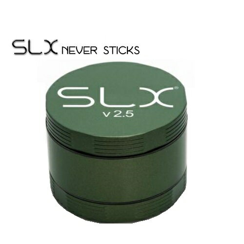 SLX V2.5（50mm）CERAMIC COATED NON-STICK GRINDER GREEN - SLX V2.5 ノンスティックグラインダー（非粘着性）リーフグリーン [ポケッ..
