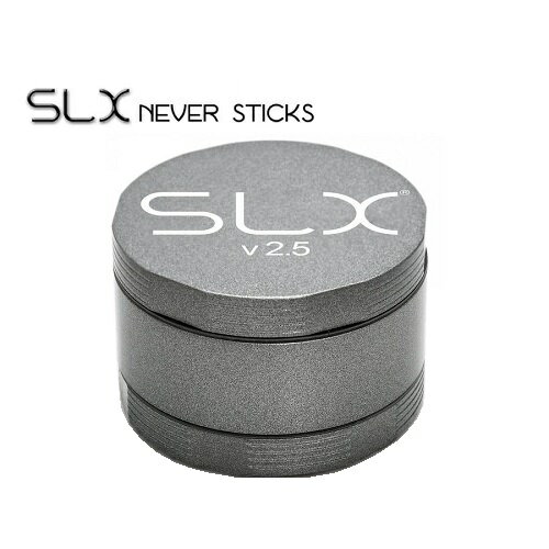 SLX V2.5（62mm）CERAMIC COATED NON-STICK GRINDER SILVER - SLX V2.5 ノンスティックグラインダー（非粘着性）シルバー [スタンダードサイズ]【正規品】