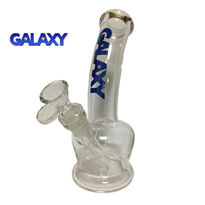 ■商品名：GALAXY Glass Bong [ベントネック] ■サイズ：高さ 20cm/吸口直径 33mm ■チラム：10.5cm（気泡加工） ■火皿内径：20mm ■素材：パイレックス製（厚み5mm） ■付属品：ガラススクリーン（5個）...