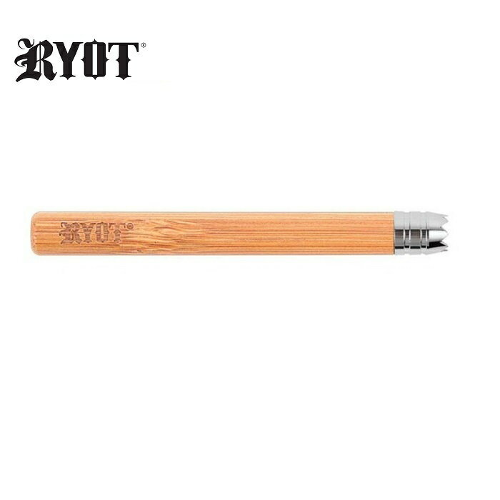 RYOT Wooden Digger Taster Bat - 木製ワンヒッターパイプ（75mm）ワンショットパイプ/ウッドパイプ [バンブー]