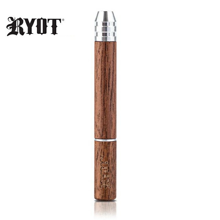 RYOT Wooden Bladed Twist Taster Bat - 木製ワンヒッターパイプ（75mm）ワンショットパイプ/ウッドパイプ 