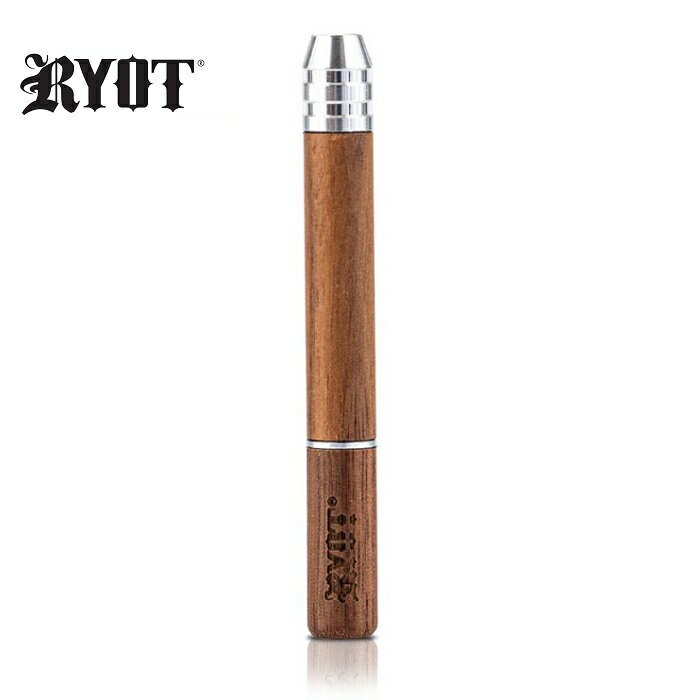 RYOT Wooden Bladed Twist Taster Bat - 木製ワンヒッターパイプ（75mm）ワンショットパイプ/ウッドパイプ 