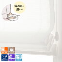 【送料無料】ローマンシェード シングル 猫爪ひっかき対応 爪が引っかからず傷がつきにくい遮像レースローマンシェード「キティ」
