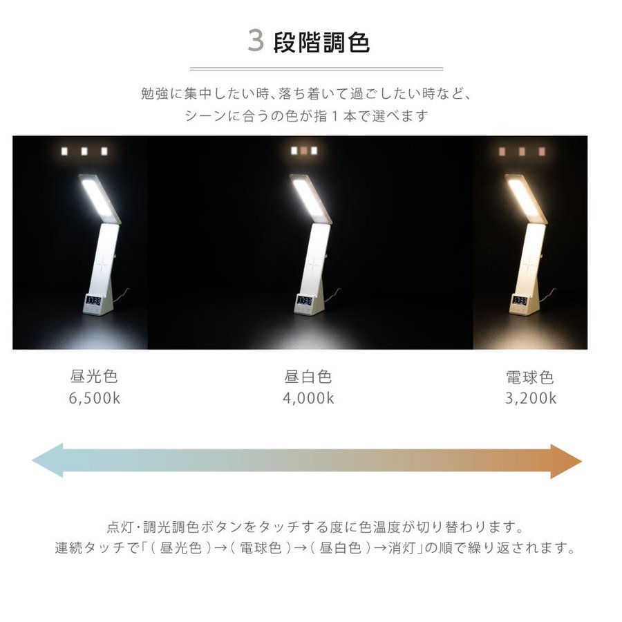 デスクライト 学習机 led 目に優しい 調光無段階 置くだけ充電 qiワイヤレス充電 usb給電ポート付 調色3段階 高演色性 デスクライト スタンドライト コードレス 卓上ライト 寝室 ledライト 折りたたみ おしゃれ 勉強 読書 子供 自然光 送料無料 ldl-j455