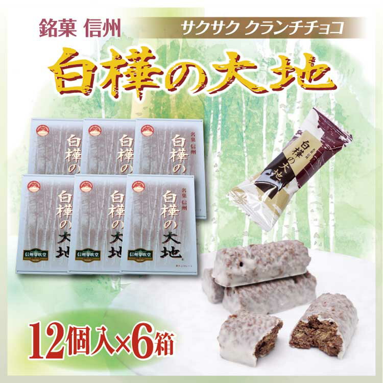 白樺の大地 12個入×6箱 長野 お土産 送料無料 信州土産 信州みやげ 定番