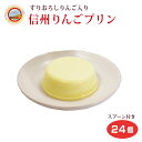 りんごプリン 125g×24個 送料無料 信州りんご 信州産りんご果汁使用 すりおろしりんご入り 信州みやげ 長野みやげ 洋菓子 スイーツ おやつ スプーン付 ノベルティ 信州芽吹堂【送料無料】