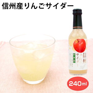 信州産りんごサイダー240ml ご当地 りんご サイダー 長野 信州 お土産 おみやげ りんご飲料 炭酸飲料 信州産りんご使用 木村飲料