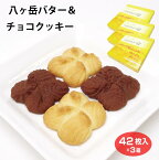 山梨 お土産 八ヶ岳バター＆チョコクッキー 42枚×3箱 八ヶ岳 清里 小淵沢 おみやげ クッキー チョコ バター