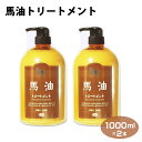 【馬油 アズマ商事】【馬油 トリートメント】【馬油 リンス】2セット 天然保湿成分の馬油と3種の植物オイル 髪本来が持つ輝きを取り戻す ほかオリーブ油、ホホバ油、ツバキ油などの植物オイル及びアミノ酸配合。弱酸性、自然派トリートメント【送料無料】【0501_free_f】