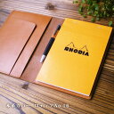 本革 ロディア NO.16 カバー / 本革 RHODIA NO.16カバー 革 名入れ 可能 / ロディアカバー ロディア16 RHODIA16 ケース / 日本製 手作り / 高級 ヌメ革 フルタンニン 栃木レザー / おしゃれ 北欧 シンプル ビジネス用 ギフト 送料無料