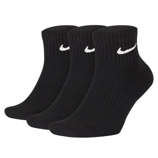 ナイキ NIKE コットン クッション クォーター ソックス 3足セット SX7667-010 ナイキ NIKE コットン クッション クォーター ソックス 3足セット SX7667-010