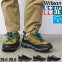 楽天靴のAIKA　楽天市場店メンズ Wilson ウィルソン 防水 防滑 トレッキングシューズ ワイズ3E 登山 アウトドア キャンプ No.381