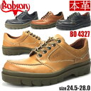 ボブソン BOBSON 本革 日本製 幅広 3E ウォーキングシューズ メンズ No.4327