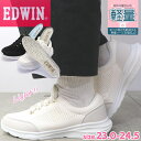 即納 レディース ニット メッシュ スニーカー EDWIN エドウィン スリッポン ゴム紐 軽量 カジュアル No.4319