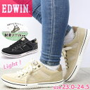 レディース スニーカー EDWIN エドウィン ローカット カジュアルシューズ 軽量 ふかふかインソール No.4647