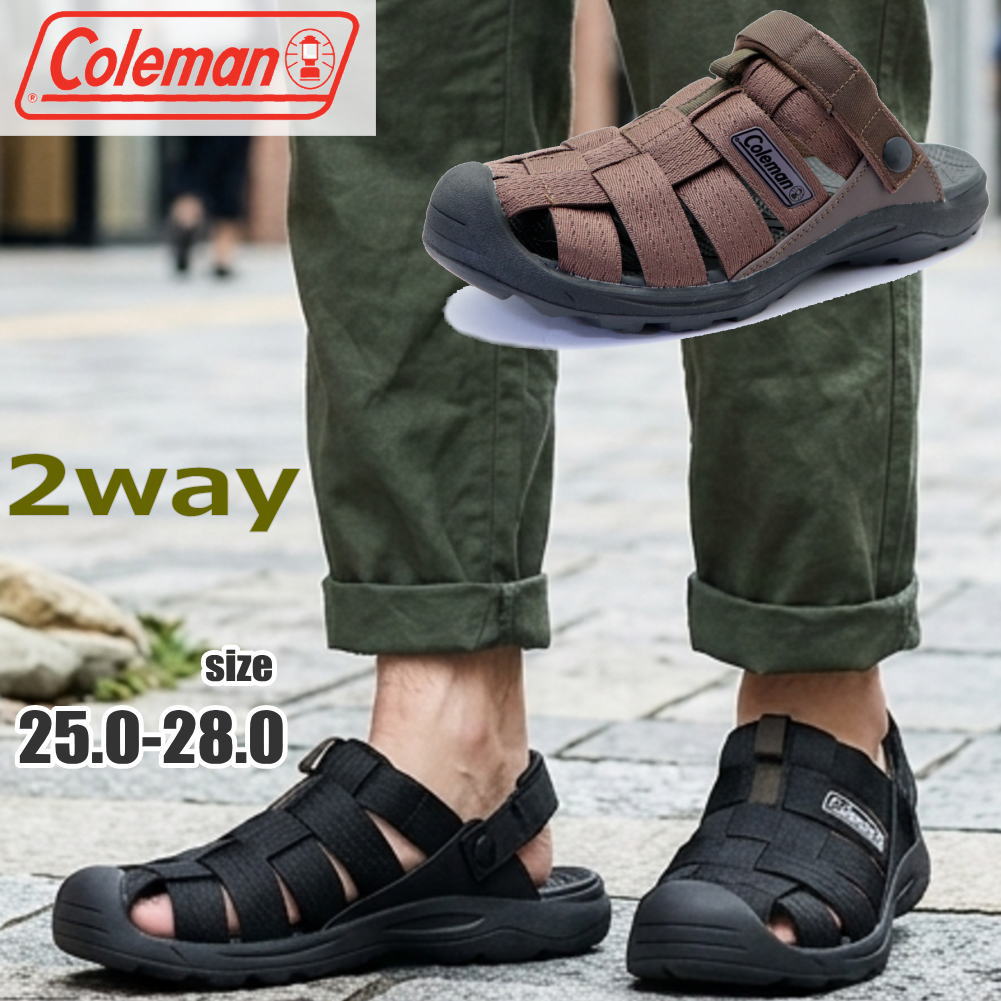 樂天商城 - 即納 メンズ サンダル Coleman コールマン サンダル 2way カメサンダル グルカサンダル スポーツサンダル 1S620CH