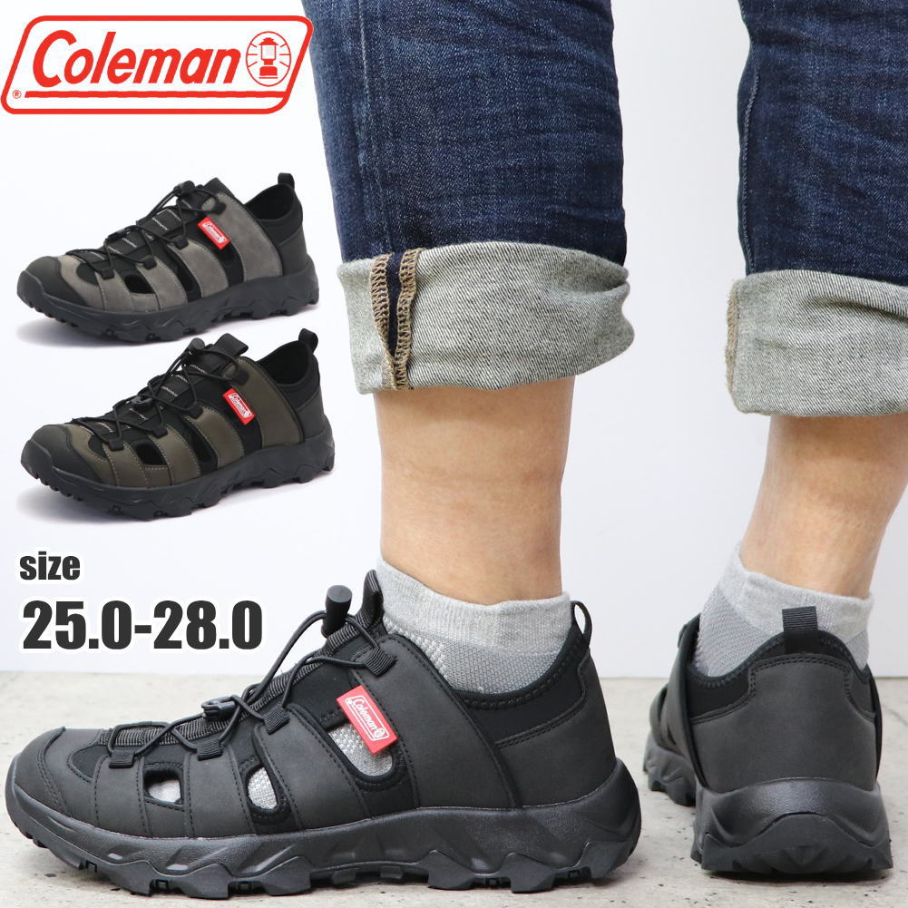 樂天商城 - 即納 メンズ サンダル Coleman コールマン スニーカー かかとが踏める 2way スポーツサンダル スリッポン サンダル スライダー つっかけ クールビズ No.626